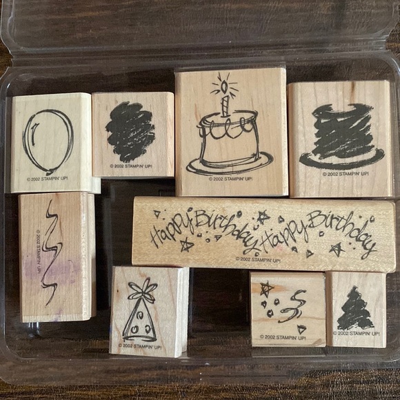 STAMPIN' UP! Bundle 3 sets to save 30%. Birthday Party (has 9 stamps) - Picture 1 of 3